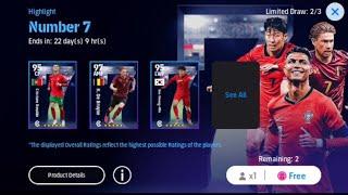 NUMBER 7 : Pack opening  Cristiano Ronaldo, De Bruyne, Son | Claiming all rewards | eFootball 2024