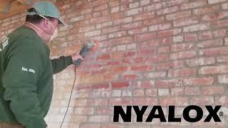 Nyalox for cleaning old bricks