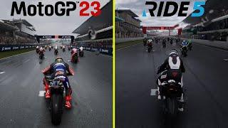 RIDE 5 vs MotoGP 23 PS5 4K 60 FPS Graphics Comparison
