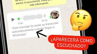 Cómo transcribir audio de WhatsApp a texto ¡¡¡OFICIAL!!! 