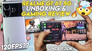 REALME GT 6T 5G UNBOXING•REALME GT 6T BGMI/PUBG TEST IN 2024•120FPS GAMING TEST•GAMING REVIEW 2024