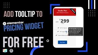 Add a Tooltip to Elementor's Pricing Widget for FREE