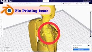 How to Fix Missing Parts After Slicing in Cura ?