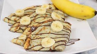 Bestes Crepes mit Nutella und Bananen Rezept - Crêpes Grundrezept