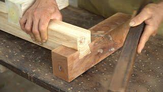 Do You Know Simple Wood Joints But Very Strong ? Awesome Handmade Wooden Tenon Joint