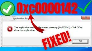 Fix The Application Was Unable to Start Correctly 0xc0000142 Error in Windows 10