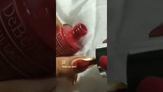 Perfect red for short nails #youtubeshorts #trendingonshorts #ytshorts #shorts