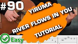 Yiruma, 이루마   River Flows in You acoustic guitar tutorial tabs (guitarclub4you)