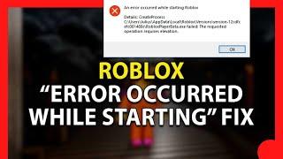 How To Solve - Roblox An Error Occurred While Starting Roblox Error - Windows 11