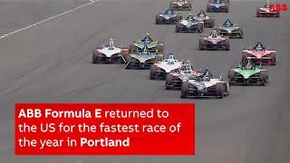 Precision and power help Porsche take the double in Portland | ABB Formula E Season 10