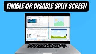 How to Disable or Enable Split Screen Option in Windows 11