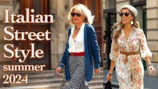  Italian Street Style Summer 2024 ️ Chic Outfits for the Start of Summer. Luxury Shopping walk
