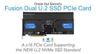 Fusion Dual U.2 SSD PCIe Card Product Overview