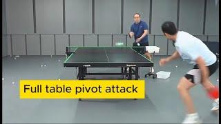 【table tennis】World champion Xu Xin teaches you pivot attack training across the whole table