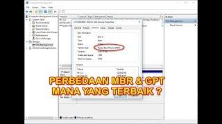 Melihat Partisi Harddisk MBR atau GPT dan Cara Membedakan