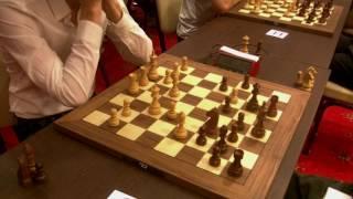 IM Kantans Toms - GM David Navara, Rapid chess, Najdorf 6.Bg5,