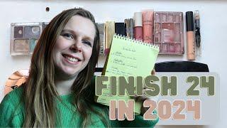 The 24 Makeup Products I Wanted To Finish In 2024 // PROJECT PAN