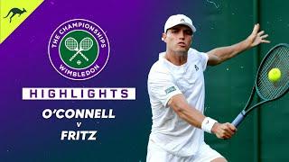 Christopher O'Connell v Taylor Fritz - 2024 Wimbledon: Round 1 Highlights | Wide World of Sports