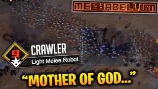 MAX TECH LEVEL 9 CRAWLER SWARM! "This HAS to be staged" - Mechabellum Gameplay