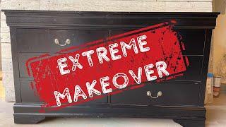 EXTREME FURNITURE MAKEOVER w/ Glossy  Paint