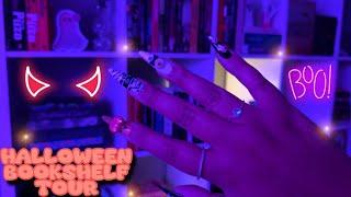 ASMR Halloween Bookshelf Tour  LoFi