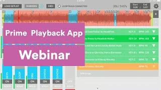 Prime MultiTrack Playback App Webinar