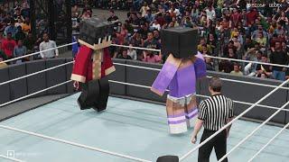 Aph and Aaron Deadly Fight! | WWE Minecraft