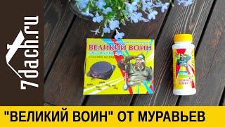 Как бороться с муравьями с помощью гранул и ловушек "Великий воин" - 7 дач