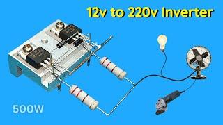 How to Make Inverter 12v to 220v, 500W Using IRFZ44N.