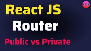 How to implement Routes in React JS | React Router DOM v6 | Public vs Private Routes