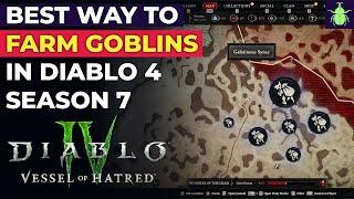 Best Way (Route) to Farm Goblins in Diablo 4 Season 7 - Ked Bardu Method!