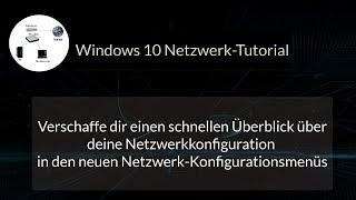 Neues Windows 10 Netzwerk Konfigurationsmenü! Netzwerkverbindung checken! Netzwerkproblem lösen!?