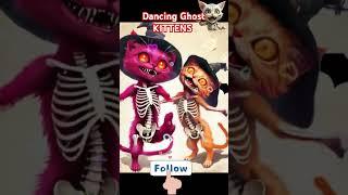 Ghost Cats Dances AI-Generated Feline Fun! #trending #viralvideo #youtubeshorts #craft #shorts #cat