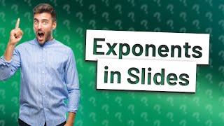 Can you write exponents in Google Slides?