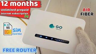 Go Telecom 5G/4G Router STC | 12 months unlimited prepaid internet subscription | 150Mbps Speed