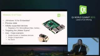 QtWS15- Qt and Windows 10, Maurice Kalinowski, The Qt Company