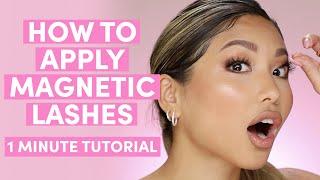 How To Apply Magnetic Lashes - 1 Minute Tutorial!