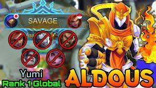 SAVAGE!! Aldous King of Supremacy - Top 1 Global Aldous by Yumi - MLBB