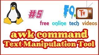 awk programming | Powerful Text Manipulation Tool | FOTV | AWK Tutorial