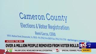 Over a million people removed from voter rolls