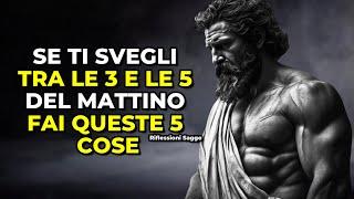 Se ti svegli tra le 3 e le 5 del mattino fai queste 5 COSE | STOICISMO