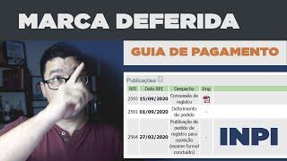 MARCA deferida INPI | Como gerar a GRU no INPI  | Concessão de Marca