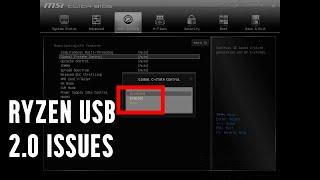 Ryzen USB Issues Possible Temporary Fix - Disabling C-State