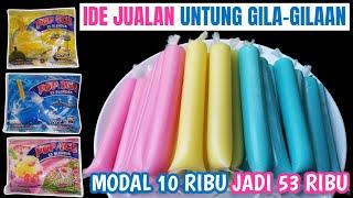 MAU JUALAN TAPI MODAL PAS-PASAN? Ini Solusinya! Resep Es Lilin Pop Ice Warna Warni 3 Rasa