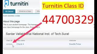 2024 Non repository Turnitin Logins with class ID and enrollment key, free turnitin class ID gratis