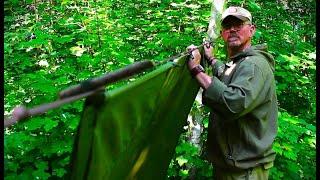 The BEST way to set your TARP! - Using the Bushcraft Toggle Rope