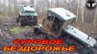 ТРАКТОРА И ЭКСКАВАТОРЫ В ГРЯЗИ - СУРОВОЕ БЕЗДОРОЖЬЕ!!!