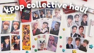 ۫  ֹ распаковка мерча и фотокарт stray kids, xdinary heroes и bts ˚⋆ kpop collective haul ·˚