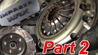 BEST Subaru clutch How to Replacement Part2 briansmobile1