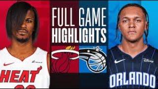 "Miami Heat vs Orlando Magic Full Game Highlights | NBA Best Plays & Clutch Moments | 2024 Recap"